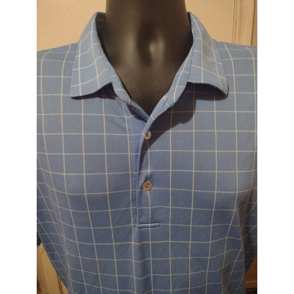 Men's Peter Millar Summer Comfort "The Country Club Of Louisiana" Shirt XL Blue - Picture 2 of 10